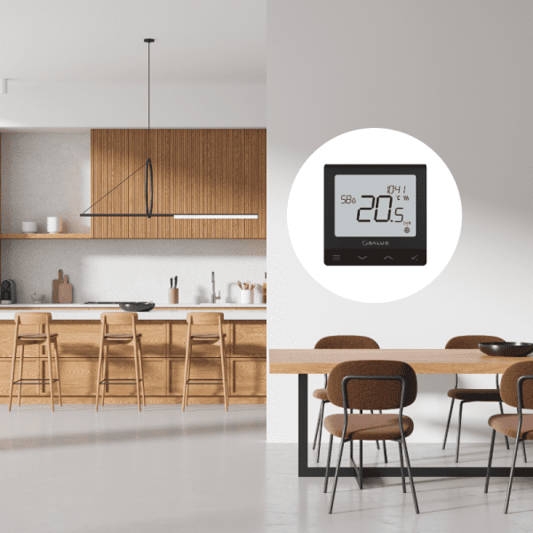 Salus thermostat black